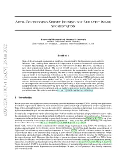 Auto-Compressing Subset Pruning for Semantic Image Segmentation