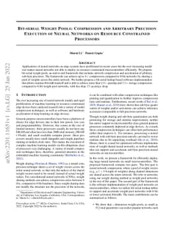 Bit-serial Weight Pools: Compression and Arbitrary Precision Execution
  of Neural Networks on Resource Constrained Processors