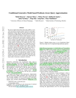 Electra: Conditional Generative Model based Predicate-Aware Query
  Approximation