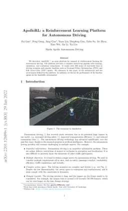 ApolloRL: a Reinforcement Learning Platform for Autonomous Driving