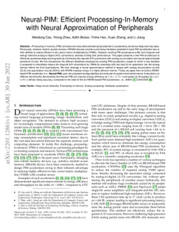 Neural-PIM: Efficient Processing-In-Memory with Neural Approximation of
  Peripherals