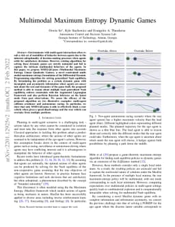 Multimodal Maximum Entropy Dynamic Games