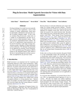 Plug-In Inversion: Model-Agnostic Inversion for Vision with Data
  Augmentations