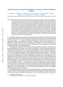 Deep Discriminative to Kernel Density Graph for In- and
  Out-of-distribution Calibrated Inference