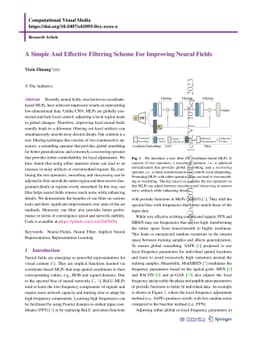 A Simple And Effective Filtering Scheme For Improving Neural Fields