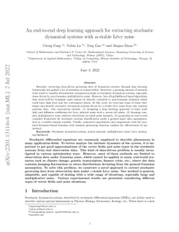 An end-to-end deep learning approach for extracting stochastic dynamical
  systems with $α$-stable Lévy noise