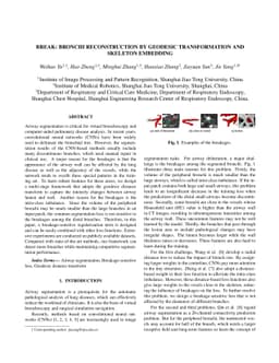 BREAK: Bronchi Reconstruction by gEodesic transformation And sKeleton
  embedding