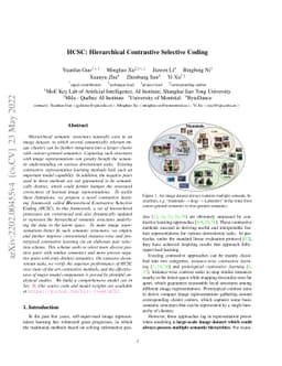 HCSC: Hierarchical Contrastive Selective Coding