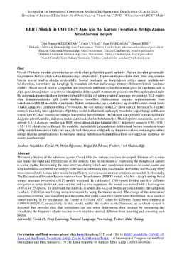 Detection of Increased Time Intervals of Anti-Vaccine Tweets for
  COVID-19 Vaccine with BERT Model