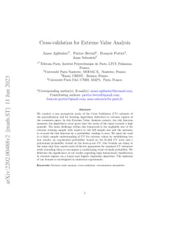 Cross-validation for Extreme Value Analysis