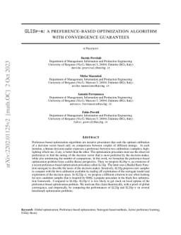 GLISp-r: A preference-based optimization algorithm with convergence
  guarantees