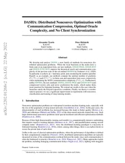 DASHA: Distributed Nonconvex Optimization with Communication
  Compression, Optimal Oracle Complexity, and No Client Synchronization