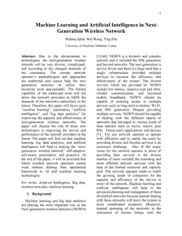 Machine Learning and Artificial Intelligence in Next-Generation Wireless
  Network