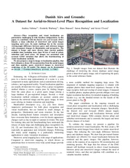 Danish Airs and Grounds: A Dataset for Aerial-to-Street-Level Place
  Recognition and Localization