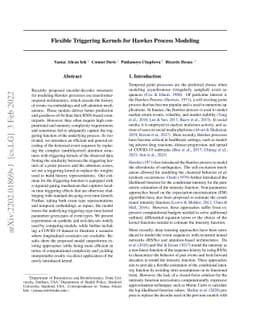 Flexible Triggering Kernels for Hawkes Process Modeling
