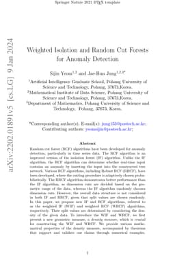 Weighted Isolation and Random Cut Forest Algorithms for Anomaly
  Detection
