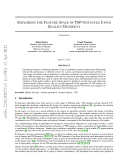Exploring the Feature Space of TSP Instances Using Quality Diversity
