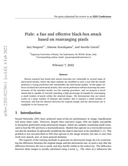 Pixle: a fast and effective black-box attack based on rearranging pixels