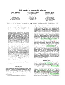 LTU Attacker for Membership Inference