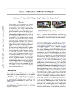 Dataset Condensation with Contrastive Signals