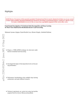 Experimental Investigation of Variational Mode Decomposition and Deep
  Learning for Short-Term Multi-horizon Residential Electric Load Forecasting