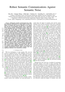 Robust Semantic Communications Against Semantic Noise