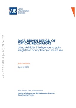 Data driven design of optical resonators