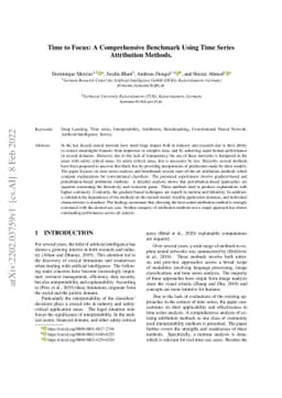 Time to Focus: A Comprehensive Benchmark Using Time Series Attribution
  Methods