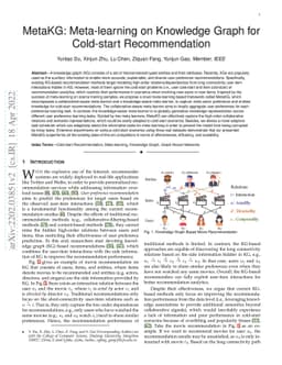 MetaKG: Meta-learning on Knowledge Graph for Cold-start Recommendation