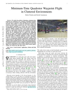 Minimum-Time Quadrotor Waypoint Flight in Cluttered Environments