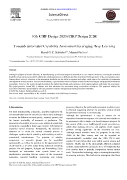 Towards automated Capability Assessment leveraging Deep Learning