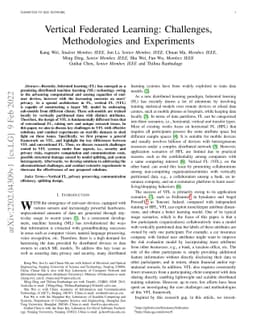 Vertical Federated Learning: Challenges, Methodologies and Experiments