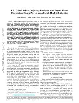CRAT-Pred: Vehicle Trajectory Prediction with Crystal Graph
  Convolutional Neural Networks and Multi-Head Self-Attention