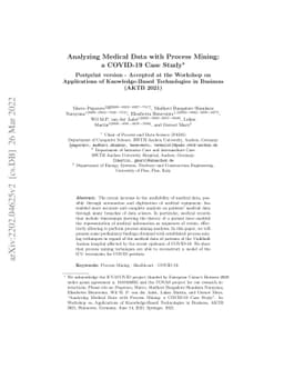 Analyzing Medical Data with Process Mining: a COVID-19 Case Study
