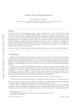 Security of EV-Charging Protocols