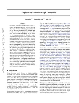 Target-aware Molecular Graph Generation
