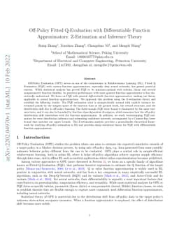 Off-Policy Fitted Q-Evaluation with Differentiable Function
  Approximators: Z-Estimation and Inference Theory