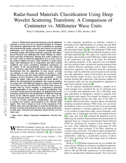 Radar-based Materials Classification Using Deep Wavelet Scattering
  Transform: A Comparison of Centimeter vs. Millimeter Wave Units