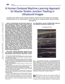 A Human-Centered Machine-Learning Approach for Muscle-Tendon Junction
  Tracking in Ultrasound Images