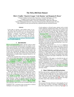 The MeLa BitChute Dataset