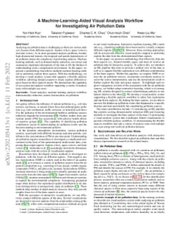 A Machine-Learning-Aided Visual Analysis Workflow for Investigating Air
  Pollution Data