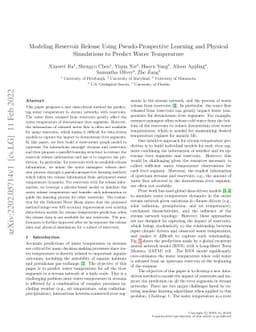 Modeling Reservoir Release Using Pseudo-Prospective Learning and
  Physical Simulations to Predict Water Temperature