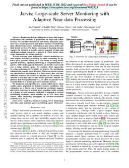 Jarvis: Large-scale Server Monitoring with Adaptive Near-data Processing