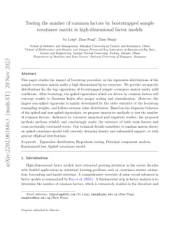 Testing the number of common factors by bootstrapped sample covariance
  matrix in high-dimensional factor models