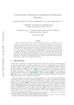 Central Limit Theorems for Semidiscrete Wasserstein Distances