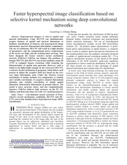 Faster hyperspectral image classification based on selective kernel
  mechanism using deep convolutional networks