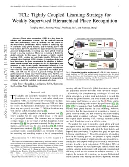 Tightly Coupled Learning Strategy for Weakly Supervised Hierarchical
  Place Recognition