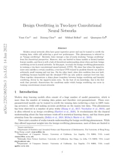 Benign Overfitting in Two-layer Convolutional Neural Networks