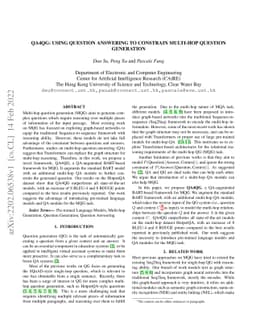 QA4QG: Using Question Answering to Constrain Multi-Hop Question
  Generation