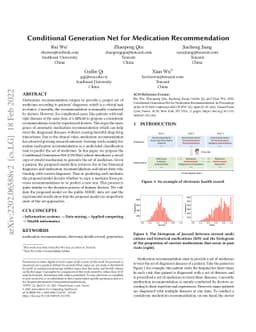 Conditional Generation Net for Medication Recommendation